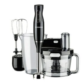 Tornado Hand Blender 1000 Watt, Food Processor, Whisk Black Thb-1000mk
